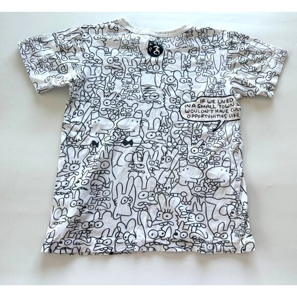 COMME DES GARÇONS PLAY Matt Groening X T-shirt In White Small - Picture 2 of 11